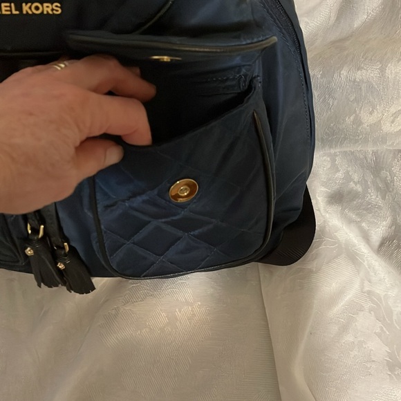 Michael Kors Navy Nylon Backpack Like New PRICE DROP! - Picture 5 of 12